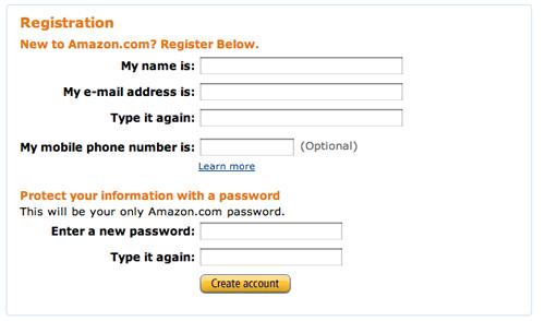 ayuda registro Amazon
