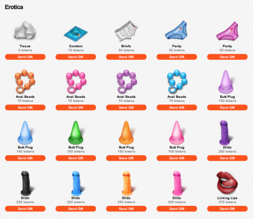 cam4 gifts